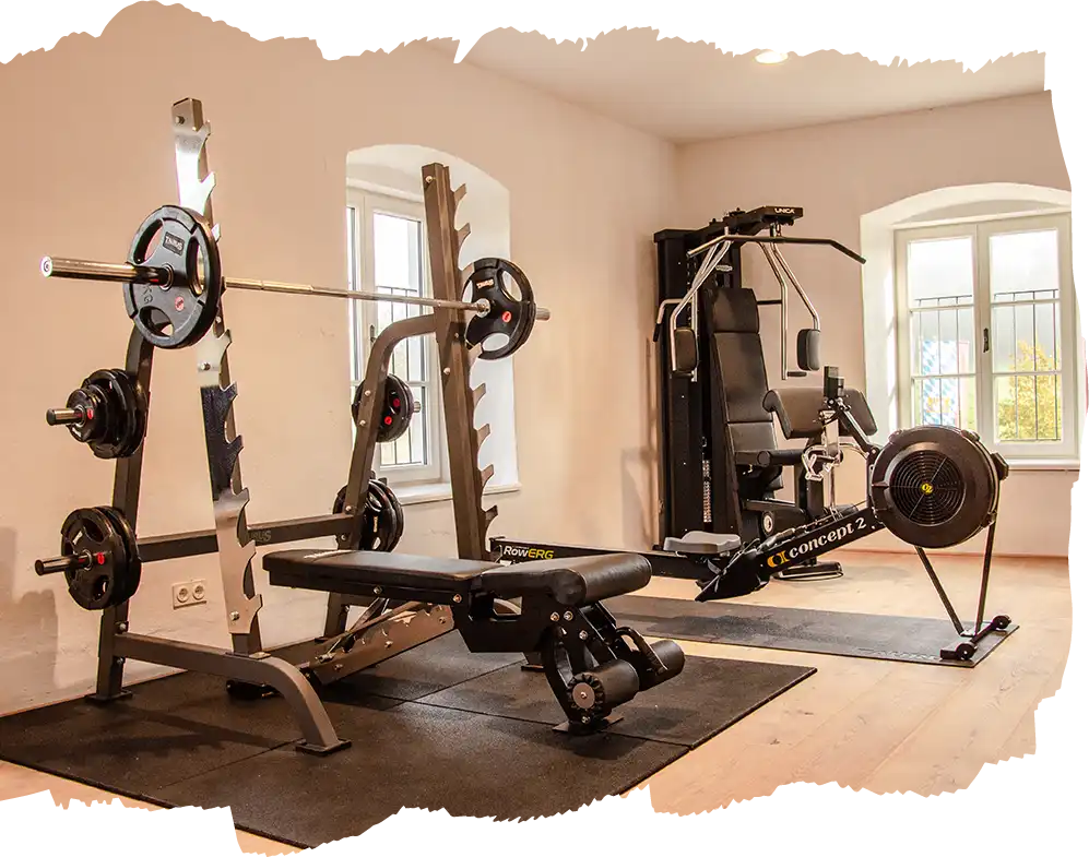 Unseren Fitnessraum haben wir für Sie mit den modernsten Geräten ausgestattet.