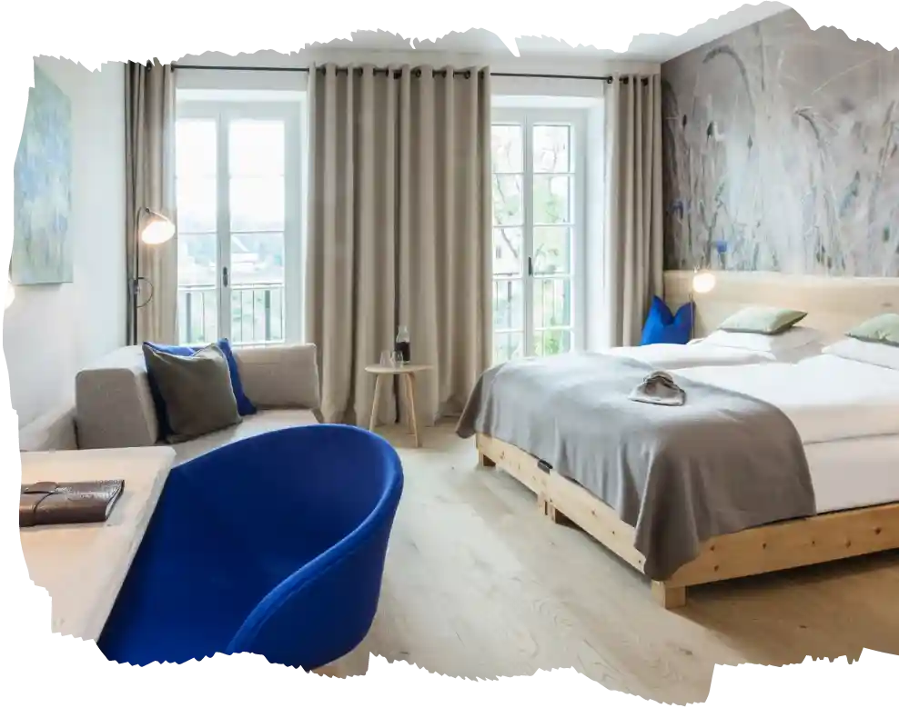 Hotelzimmer im Wildshut Gaestehaus, Hotel nahe Salzburg, Stiegl-Gut Wildshut