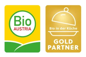 Mit unserer Gastronomie sind wir am Stiegl-Gut Wildshut 100% Bio Austria zertifiziert